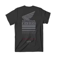 Honda hommes et femmes T-shirt été à la mode marque T-shirt Honda Offset à manches courtes printemps et automne moto cyclisme haut 3