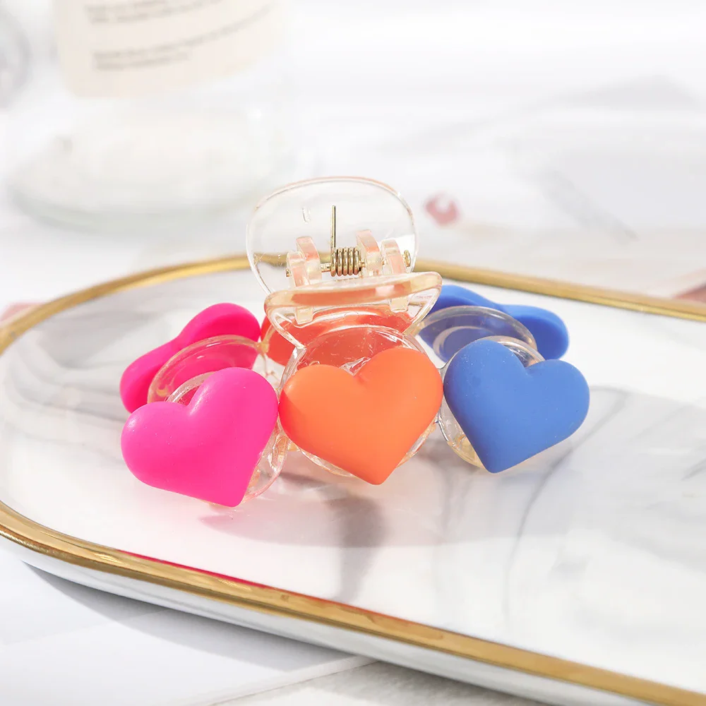 Women Festival Hair Clip Claw Love Heart Elegant Ponytail Crab Shark Hairpin Girls Hair Accessories Fashion Hair Claw Crab