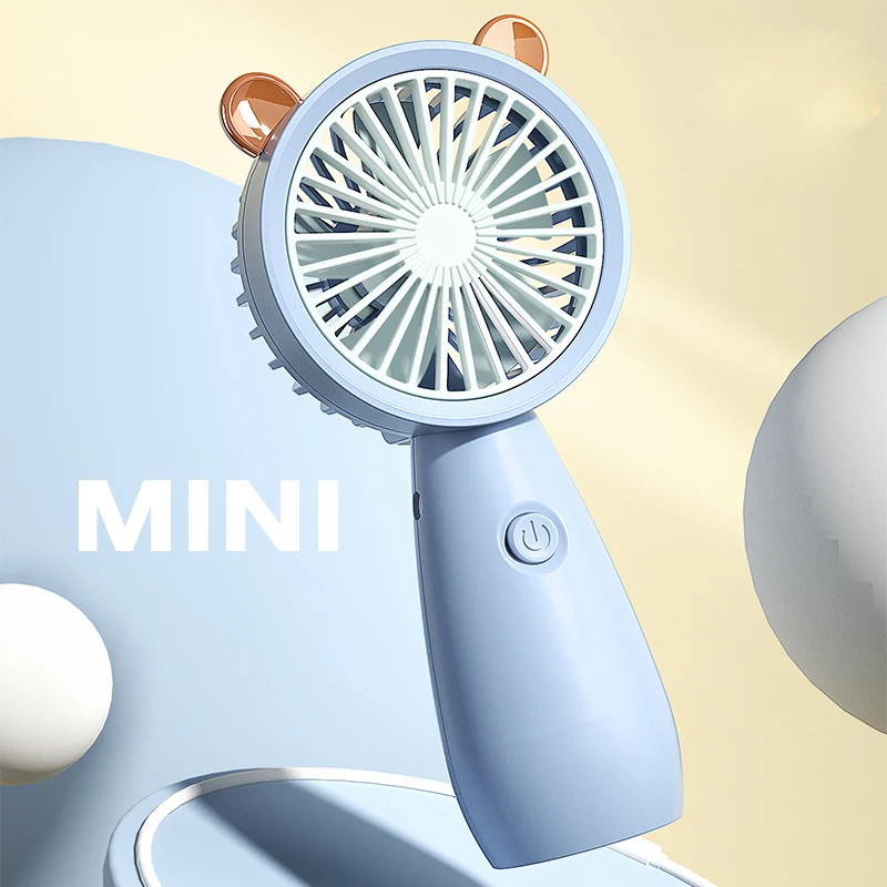 USB Mini Handheld Fan Outdoor Mini Creative Desktop Office Mute Charging Portable Handheld Fan