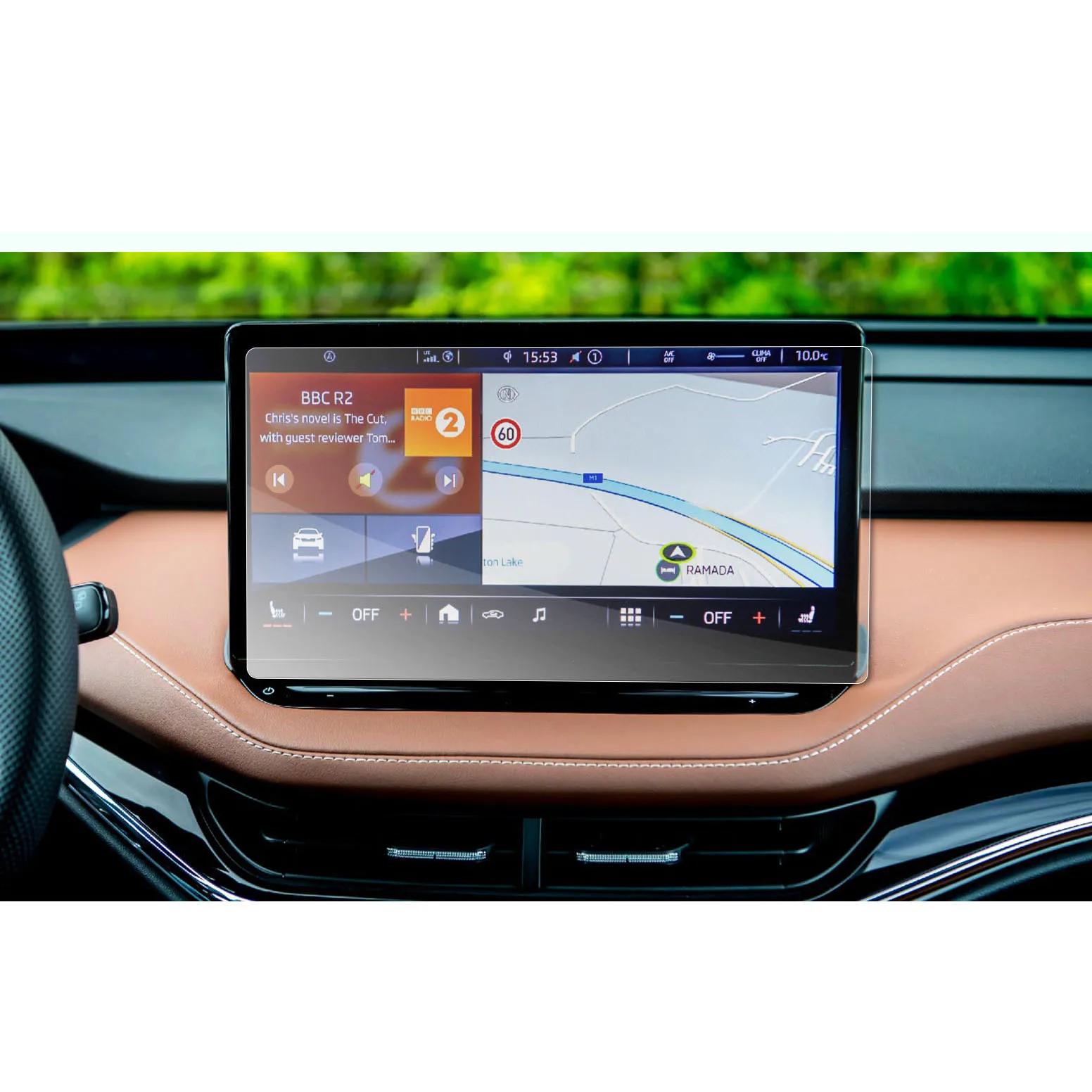 

Автомобильная Защитная пленка для сенсорного экрана GPS навигатора, аксессуары для автомобильного интерьера, пленка из ПЭТ 313*166 мм для Enyaq iV 2021 13 дюймов