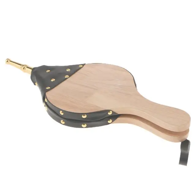 Mini Vintage Fa Kézi Kézi, Kézzel Készített Légfúvó Biztosítja A Légáramot Grillezéshez Tűzhajókhoz Otthoni Barkácsolás Kandalló Kiegészítők - Image 3