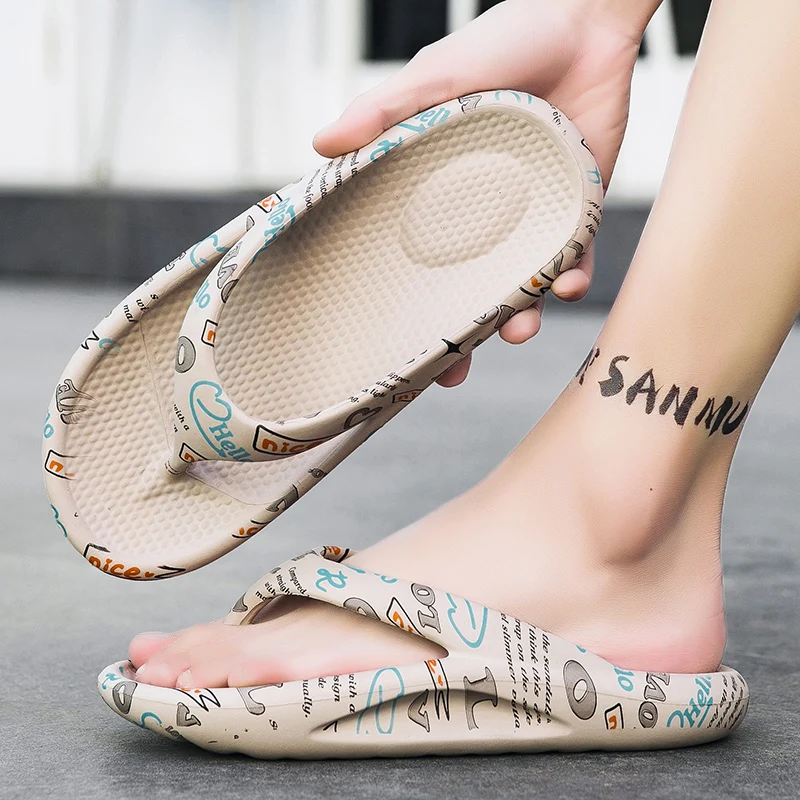 تنفس الشاطئ شبشب رجالي حجم كبير للجنسين الوجه يتخبط الصيف الترفيه الشرائح أحذية رجالي خفيفة الوزن الصنادل الناعمة Zapatillas