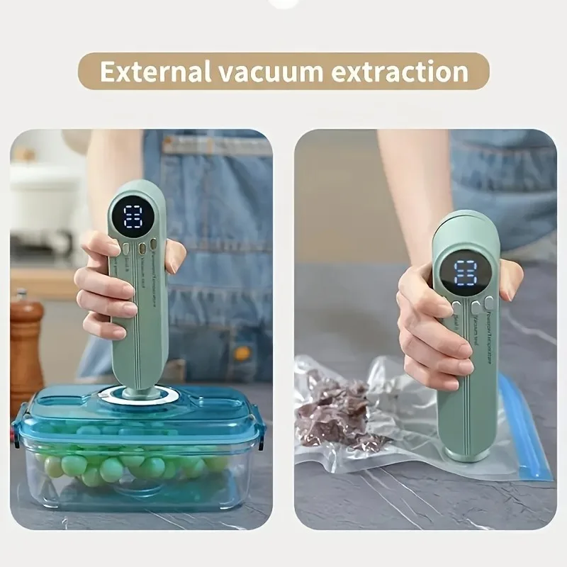 Compact USB Vacuum Sealing Machine Set for Food Preservation