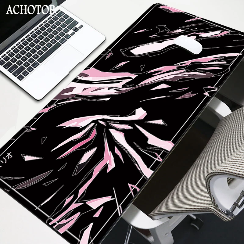 Mat on Desk Pad Personalized Carpet Computer Mouse Black and White Office Xxl Pink Large Mousepad tapis de souris |