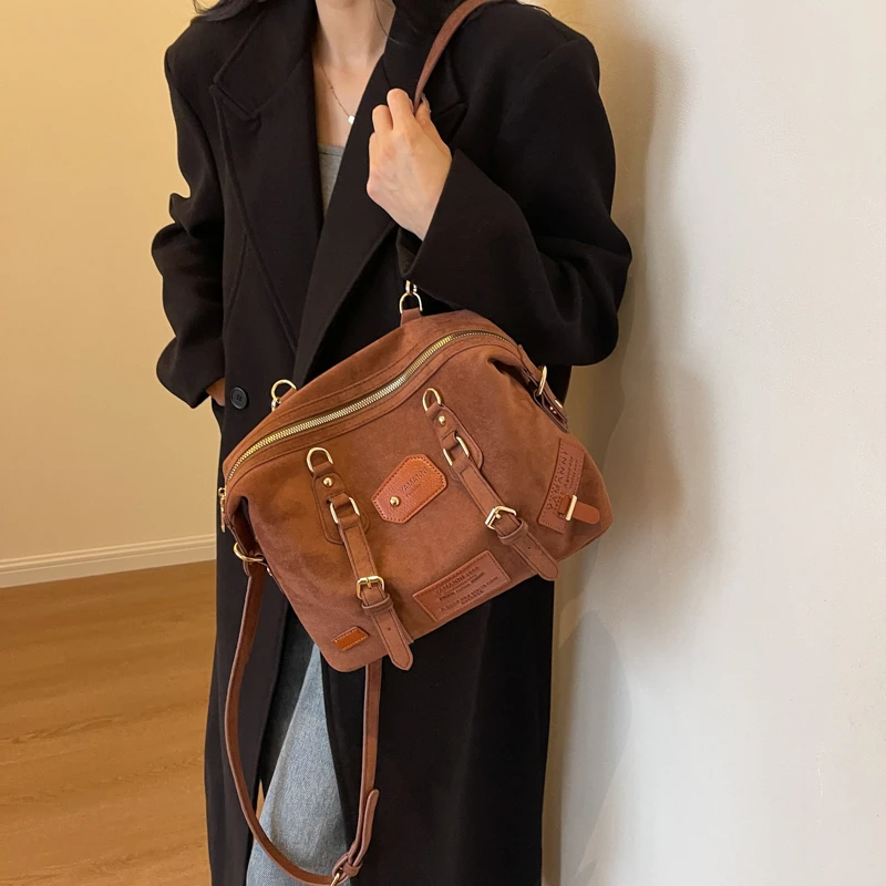 Medieval Celine│Brown Backpack│Rucksack│Genuine Leather│Made in Italy│ Backpack - Shop pickypiggy-vintage Backpacks - Pinkoi