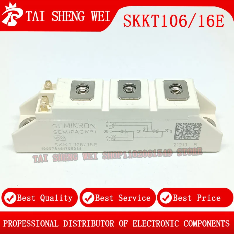 Electronic components power igbt transistor SKKT106/16E MODULE 106A 1600V IGBT 1.6KV SKKT 106/16E SKKT106-16E SKKT106 new original