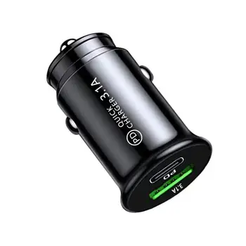 Caricabatterie per auto veloci 3.1A USB PD Tipo C QC 3.0 Adattatore di uscita Ricarica rapida per 12V 24V Auto Camion Barca RV Moto 12V/24V