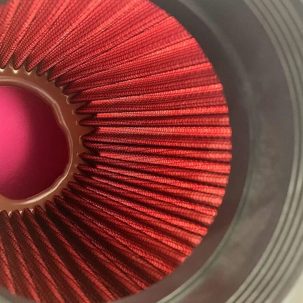 thumbnail image 2 of 3 Inch Red High Flow Air Intake Cone Filter - 76mm, Universal Fit With O-Ring 2 of 14