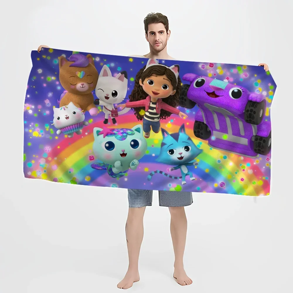 Gabbys Dollhouse Big Microfiber Beach Towels Quick Dry Towel Sand Beach Towels Pool Towel For Travel Swim Pool Yoga 4