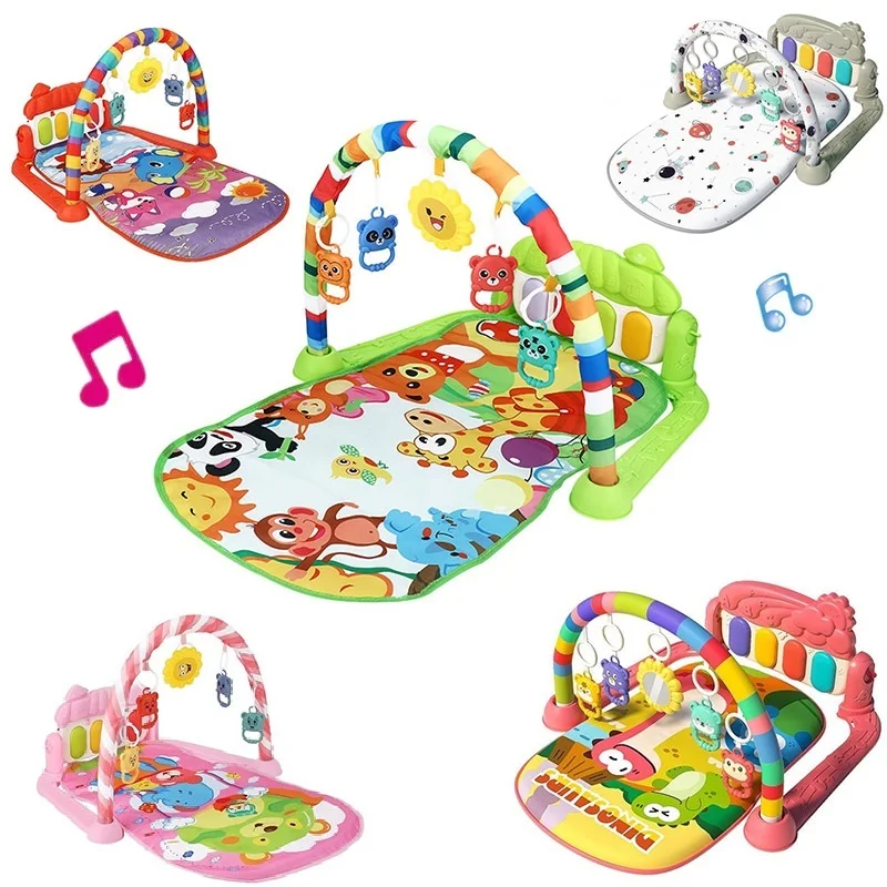 Baby Pedal Piano Toy Music Piano Fitness Equipment Game Climbing Mat Newborn Musical Instrument Appease Piano Play Mats Gift