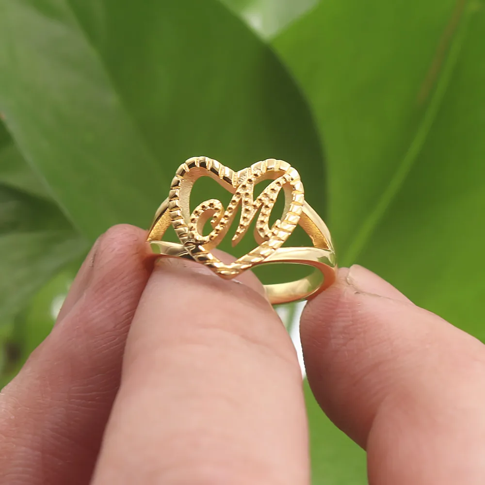 Kanak Jewels Valentine Ring letter 