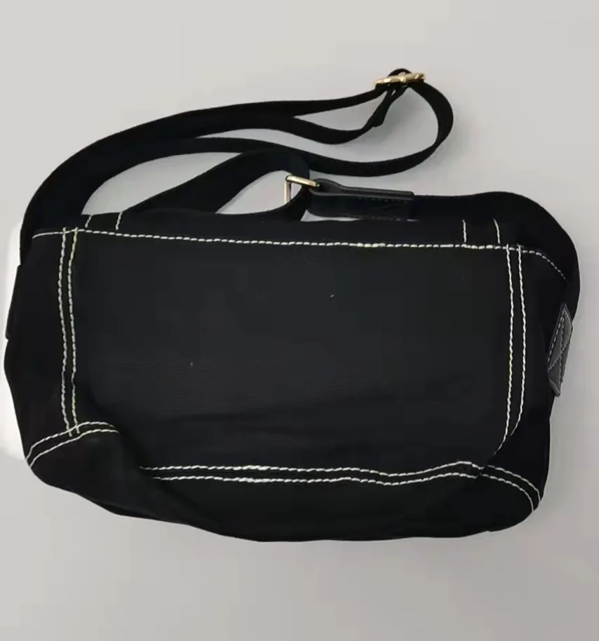 2022 Fashion Canvas Black Bag Shoulder Handbag Women Messenger Bag - Coin  Purses - AliExpress