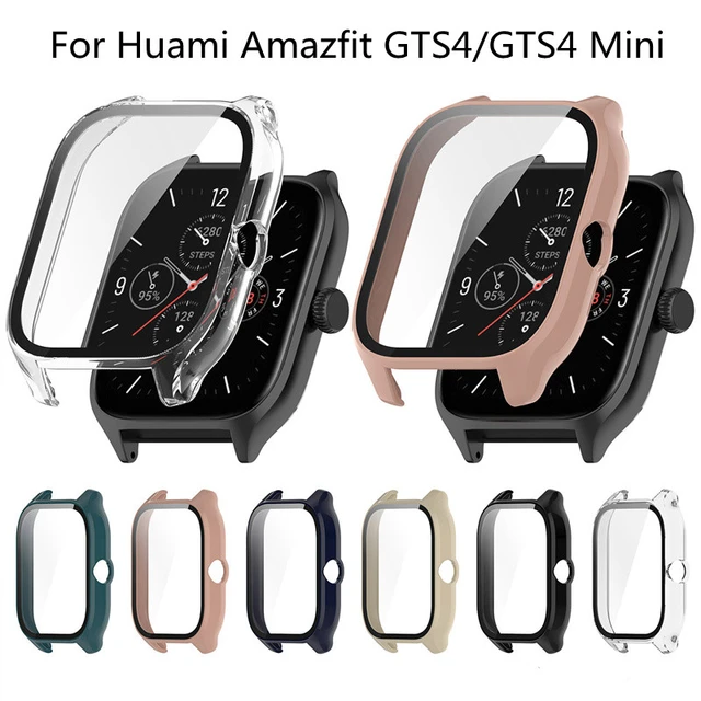 Protective PC Case Glass For Amazfit GTS 4 Smart Watch Bumper