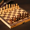 Wooden Chess Non Magnetic Parent-child Interactive Tabletop Game Chess Puzzle Toy Christmas Gift 29cm*29cm 3