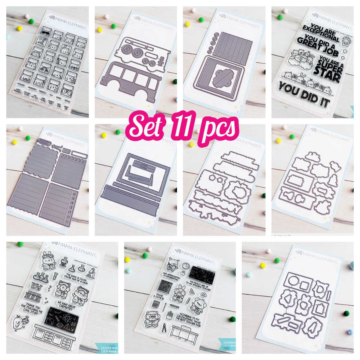 Festive Embossing and Cutting Dies Set for Holiday Scrapbooking and Card Making