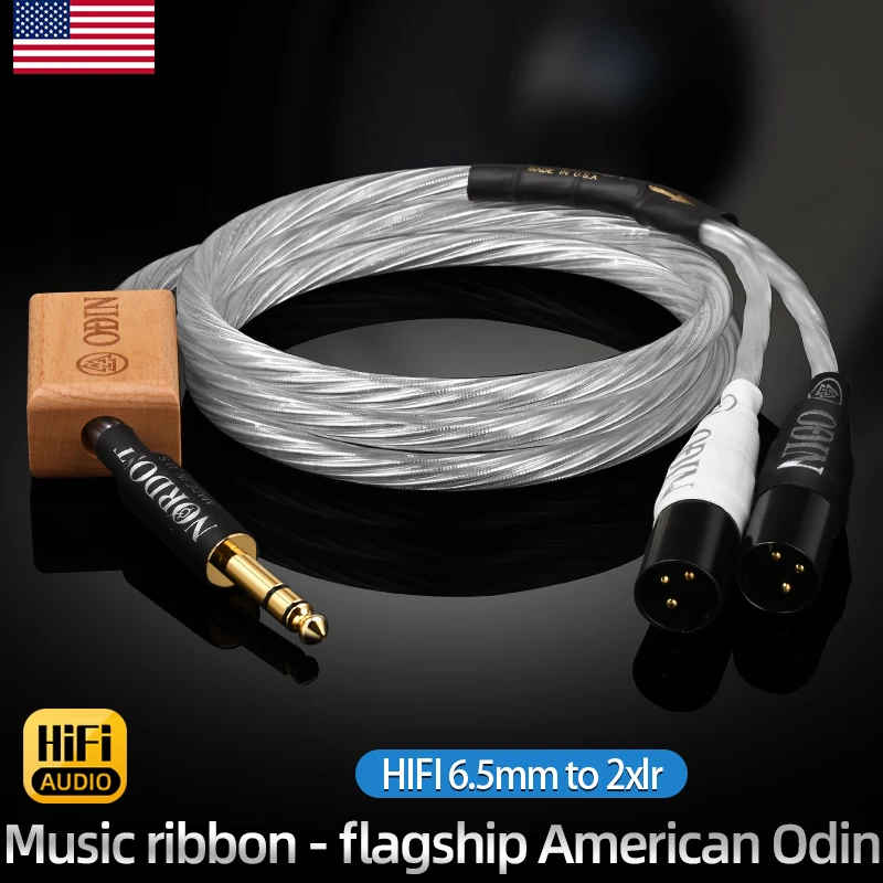 

Аудио кабель ATAUDIO Odin HiFi от 6,5 мм до 2XLR, высококачественный стерео аудио кабель из чистого серебра 6,5 до Dual XLR 3Pin, кабель микшера, усилитель