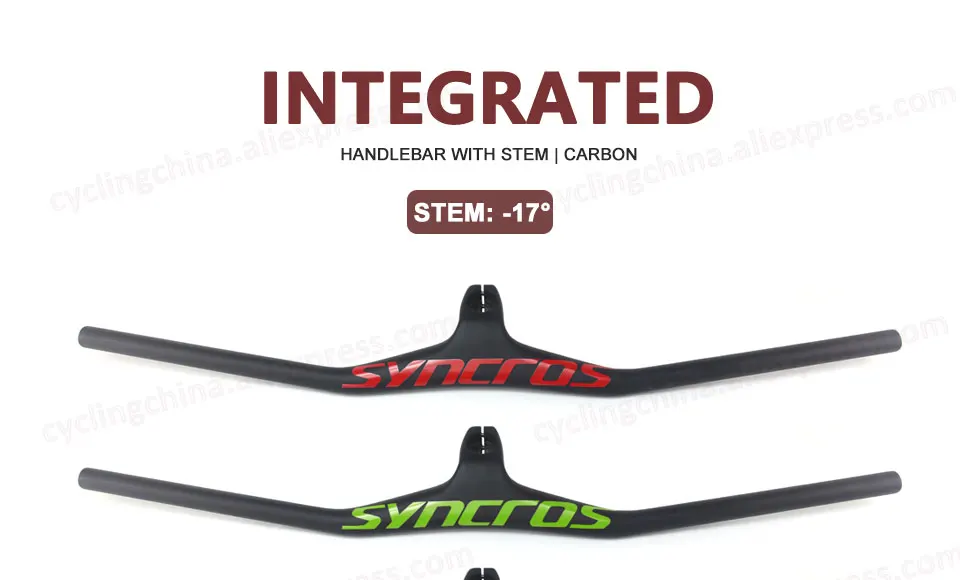 Syncros Multiple Colour Logo MTB Integrated Handlebar UD