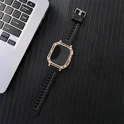 Premium Sport Strap and Protective Case for Smartwatch - Versatile, Durable, Stylish Gift for All Occasions (Rose Gold)