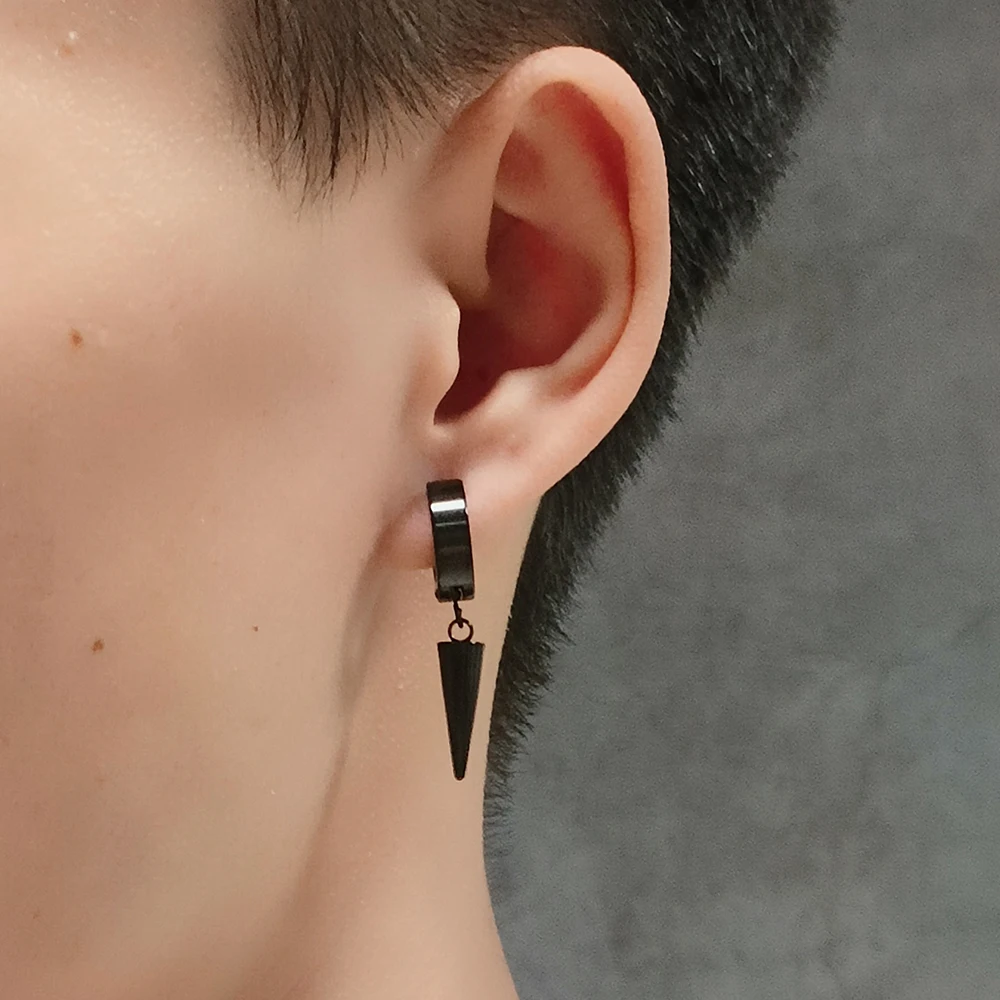 Orecchini A Cerchio In Acciaio Inossidabile - Modello Labirinto, Placcati Oro, Per Uomo E Donna, Diametro 12mm - Foto 4