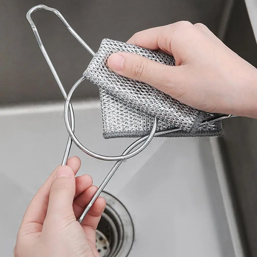 

Kitchen Dishcloth for Everyday Tasks Versatile Non-scratch Wire Dishcloth Set Easy Rinsing Sponge for Dishes for Scraping