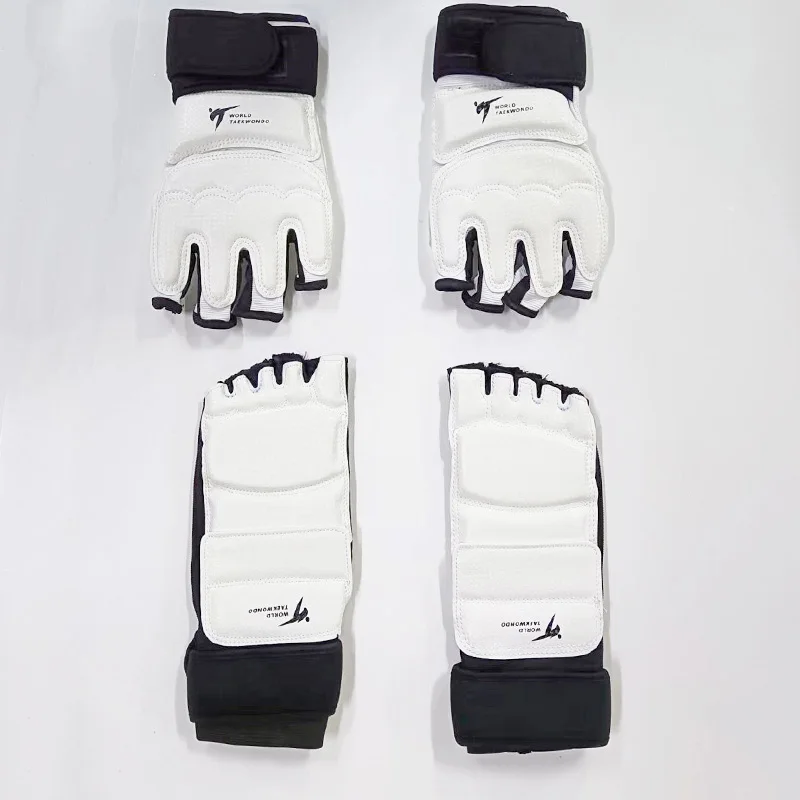 New Half Finger Boxing Gloves Kickboxing Gloves Foot Hand and Foot Protectors Karate Muay Thai Training Set boxing gloves
