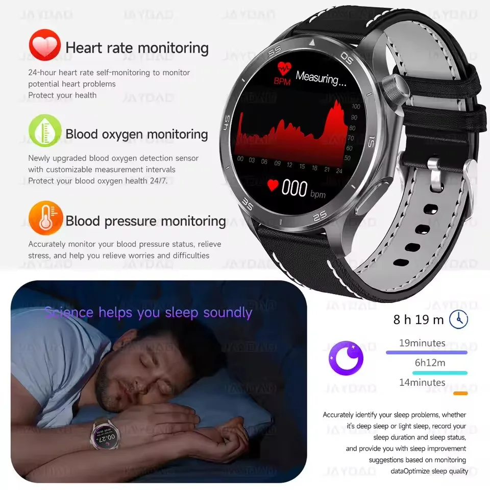 2025 New For OPPO Watch X2 Smart Watch Men GPS Compass AMOLED HD Screen NFC Bluetooth Call Heart Rate IP68 Waterproof Smartwatch 6