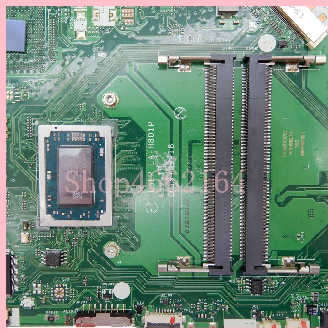 Laptop Motherboard para Acer Aspire La-h801p Ym3000 R53500 R7-3700 Cpu A31542 A515-43 A315-42g A515-43g - Imagem 3