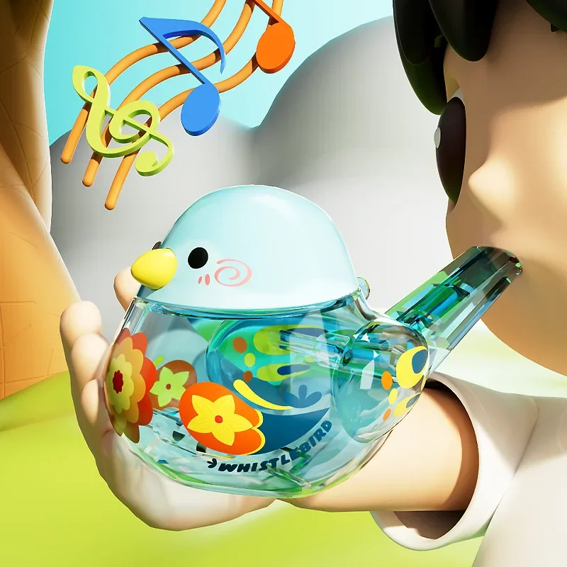 Water Bird Whistle for Children Toys, Bird's Call for Babies, Can Add Water to Whistle for Training Musical Instrume Kids Gifts 2