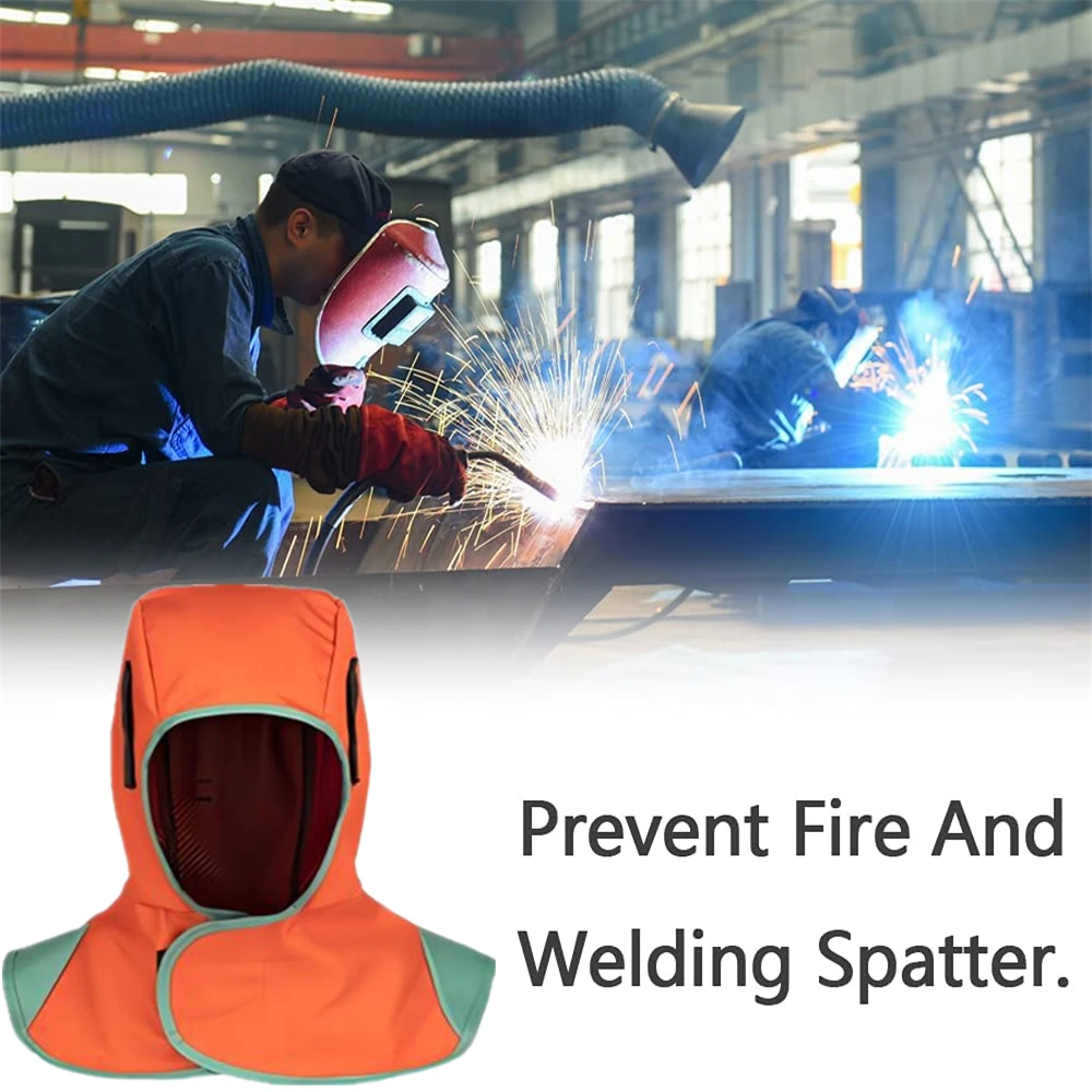 Welding Hood Breathable Welding Hat Headgear Washable Protection Hood Flame Retardant Helmet For Welder Breathable Welding Hat