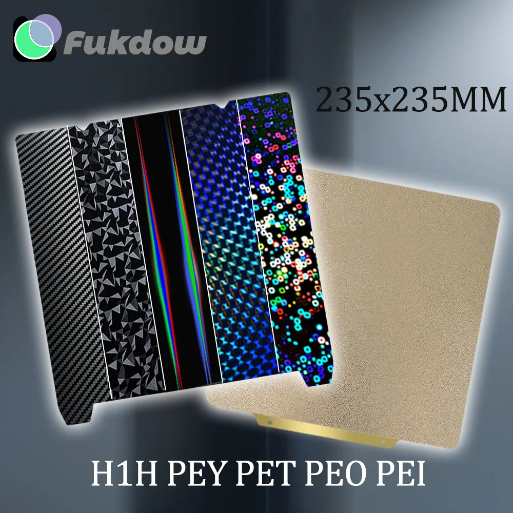 Official Creality K1 Texture PEI Build Plate Kit, 3D Printer Flexible Spring Steel Platform Power Coating Pei Surface Magnetic Base Sheet Kit K1 K1 Ma