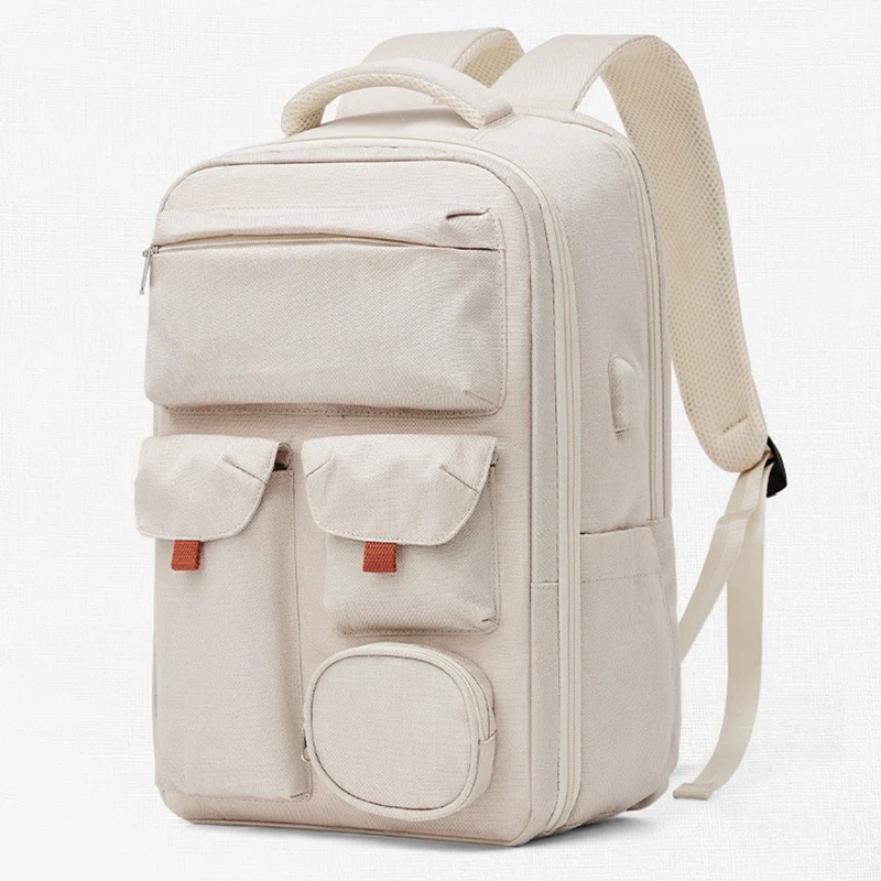 Women's Large Capacity Waterproof Backpack Fashionable Men's New Travel Bag Compartment Breathable Back Sports Track Bag