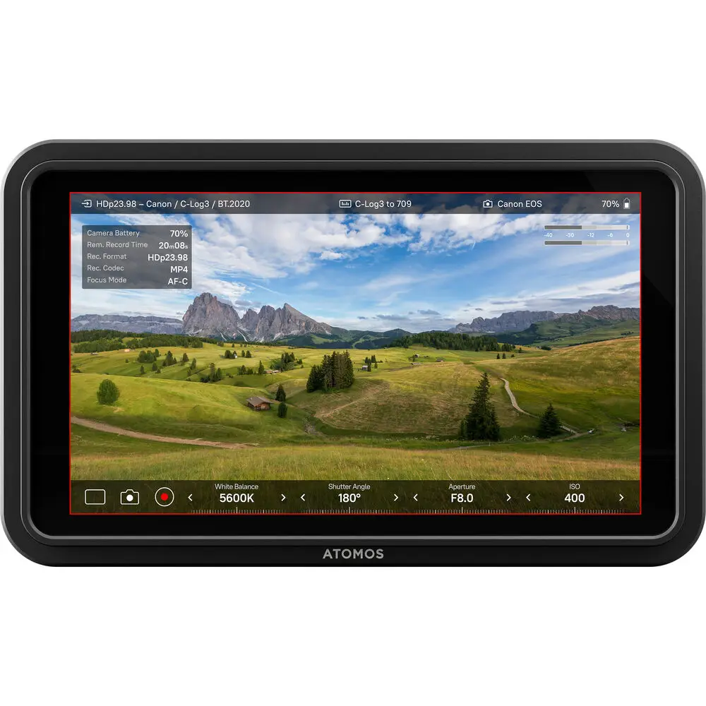 HDMI HDR Monitor Atomos Shinobi II 5.2" 1500nit HDMI 4K Cable-Compatible HD video input Atom HDR Display