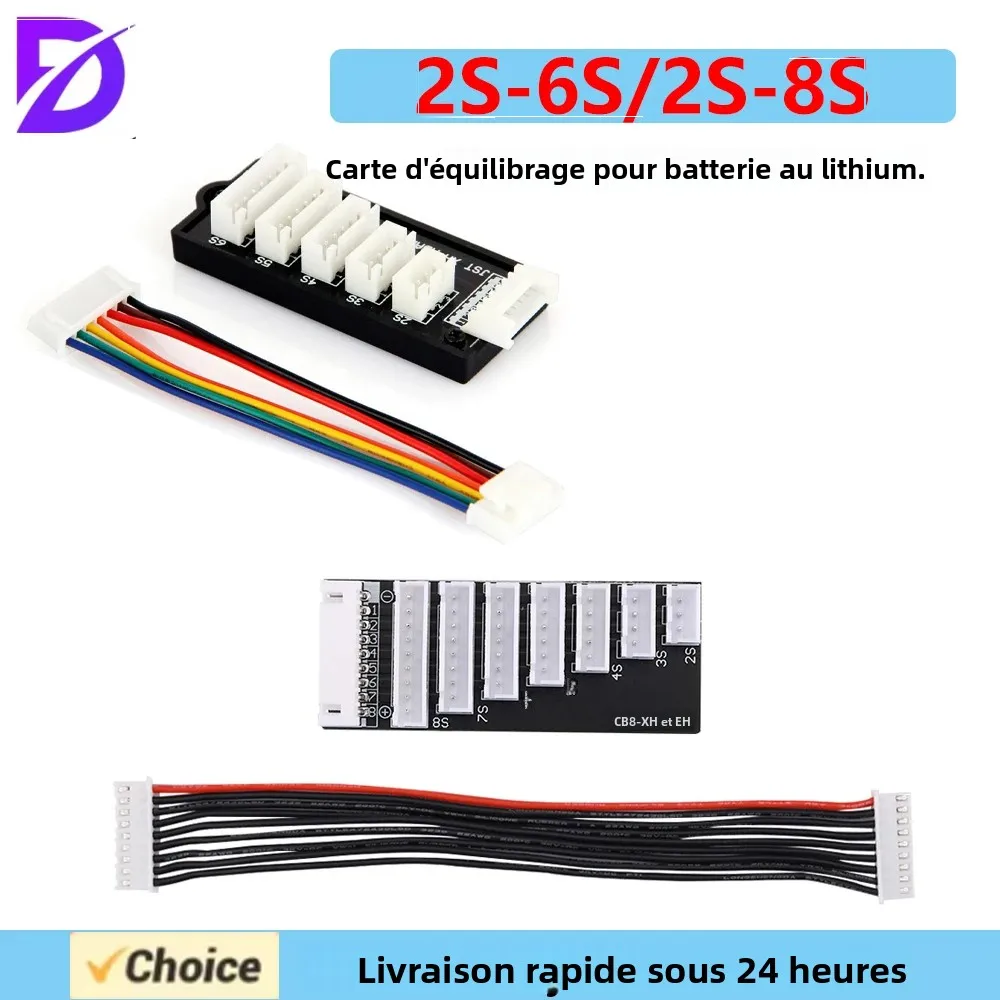 Chargeur multiport 2S-8S pour batteries LiPo avec écran LCD et ports de charge multiples