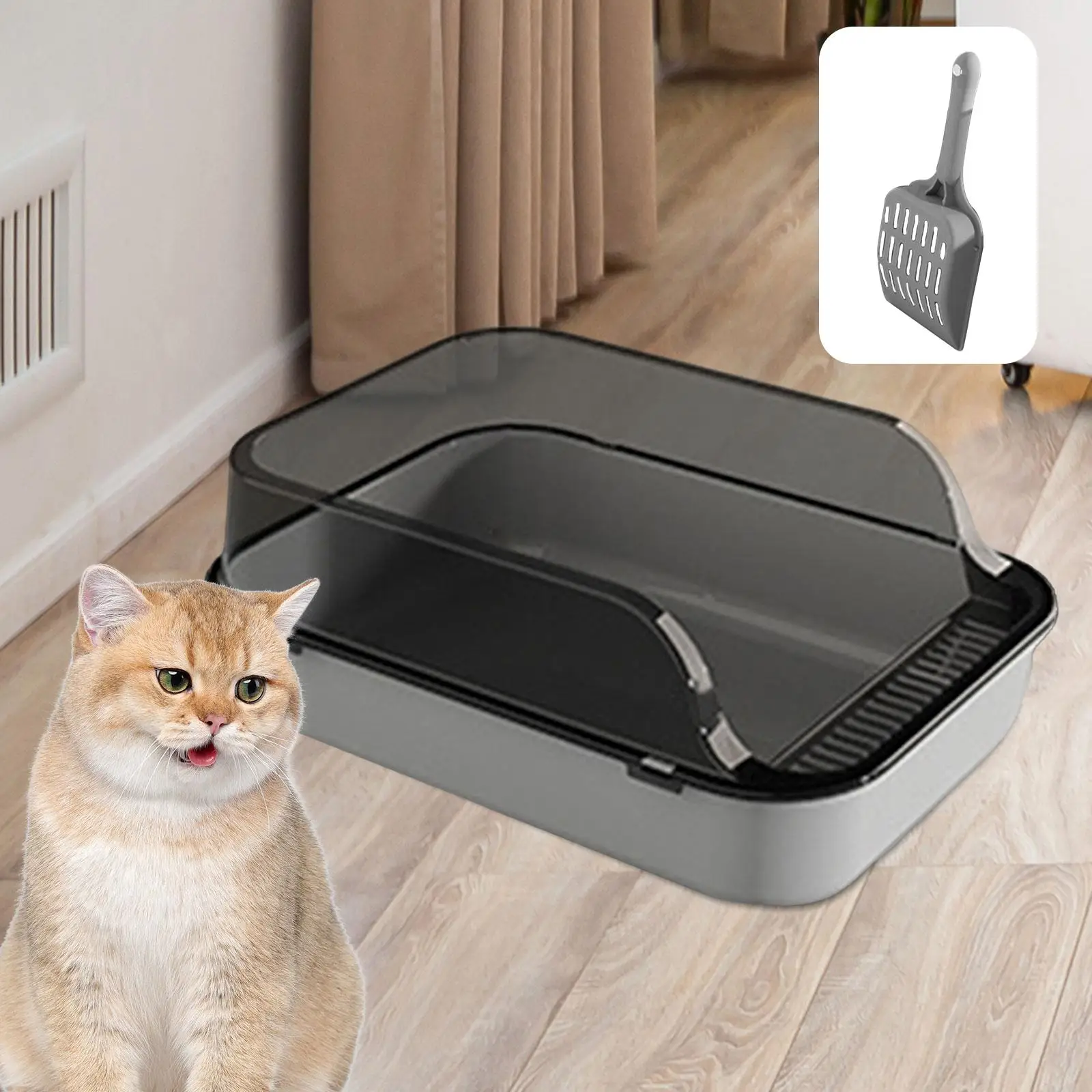 Cat Litter, Raised Cat Litter Large Travel Cat Sandbox, Kitten Litter Kitten