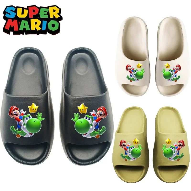 Super Mario Bros Eva Pantofole Da Donna Uomo Soft Thick Platform Slides Scivoli Da Bagno Antiscivolo Trend Designer Shoes Infradito Nuovo