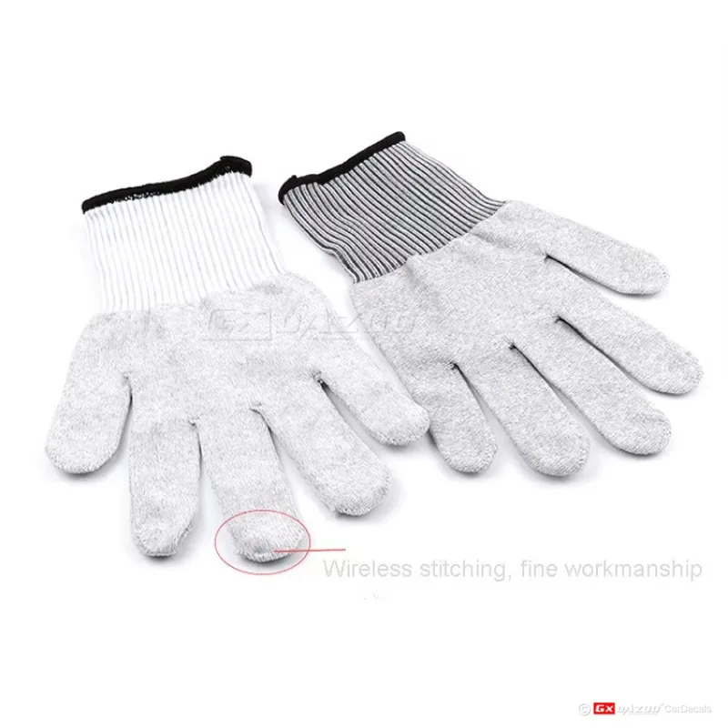 10 Pairs/Lot Vinyl Anti Static Window Car PVC Wrap Vinyl Black Fabric Gloves Nylon Gloves Anti-static Wrap Nylon Glove