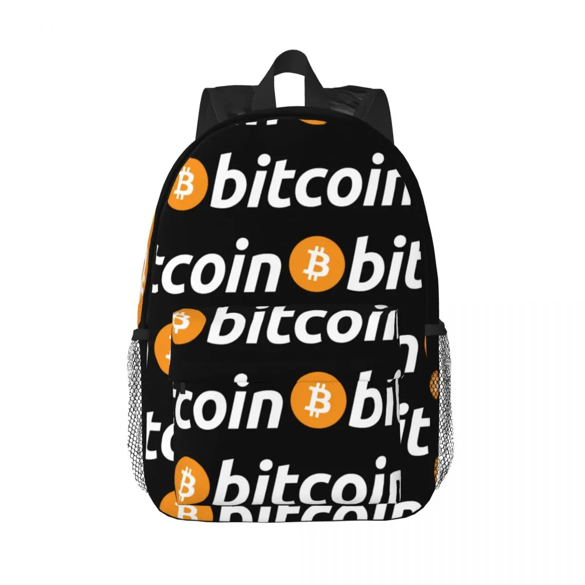 

The Bitcoin Logo Backpack Middle High College School Student Bookbag