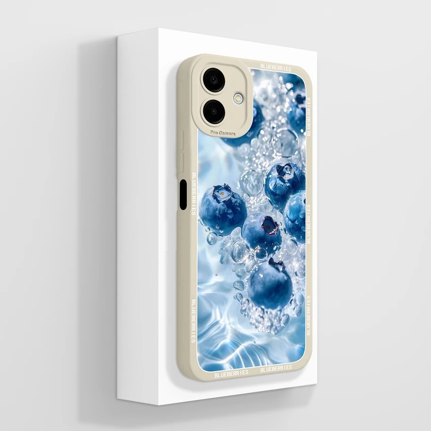 Pretty Flower Lemon Pattern Fashion Silicone Phone Case