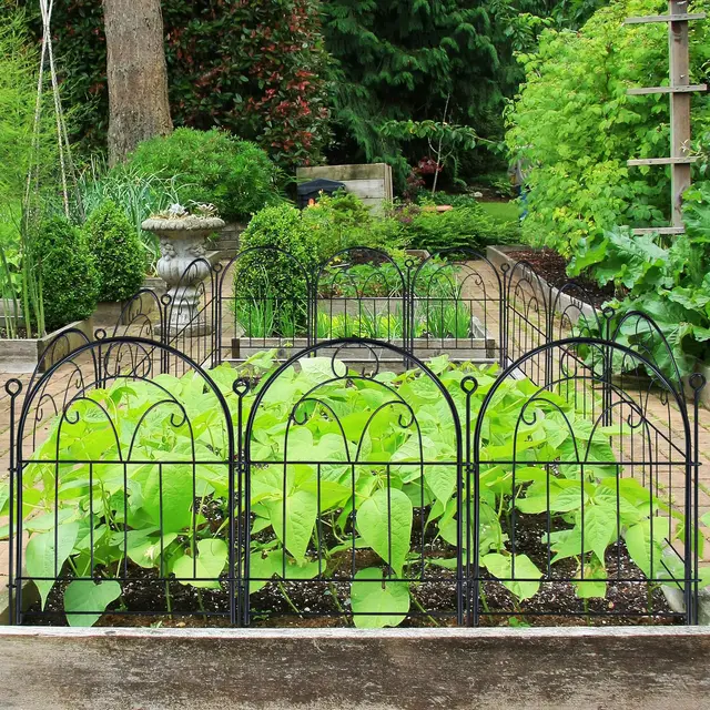 Home Depot Oyezvary 42 Metal Garden Fence Animal Barrier 10