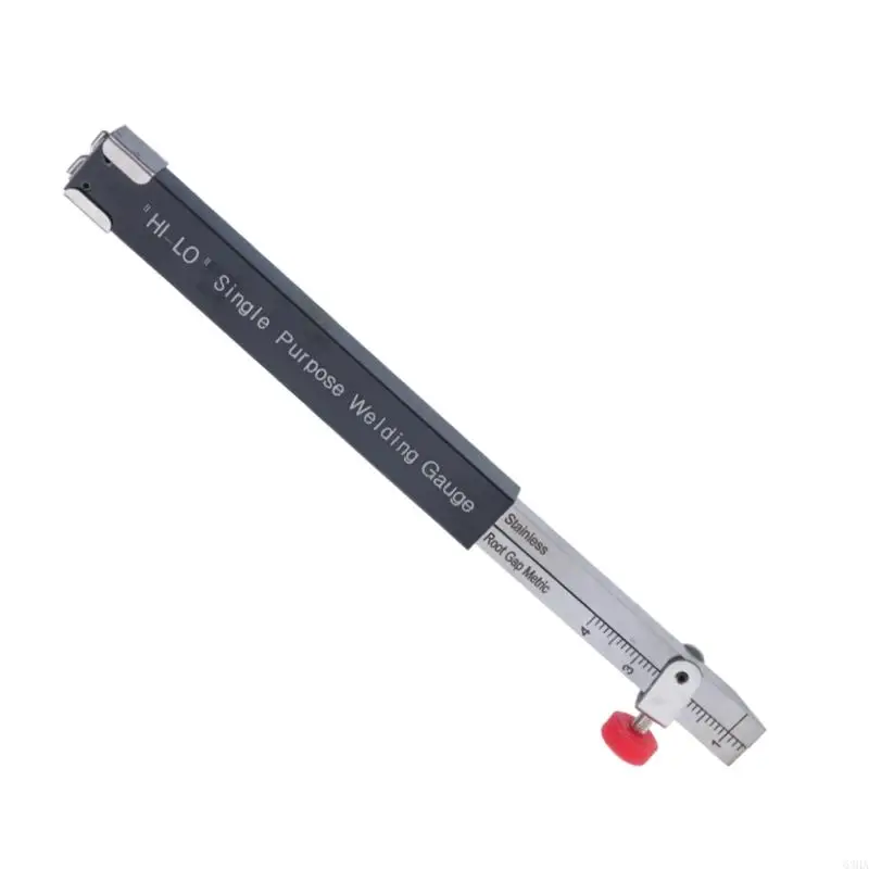 63HA Precisions Welding Gaps Measurement Tool Stainless Steel Height Gauge Welding Inspection Rule for Internal Alignment