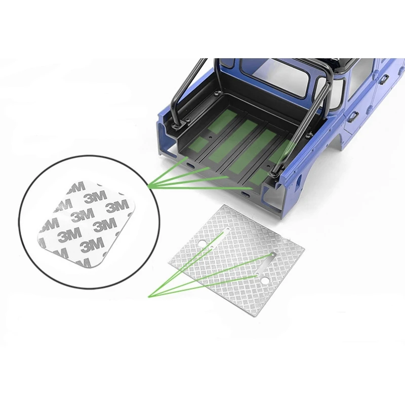

Crawler Truck Rear Bucket Trim Anti-slip Panel for 1:18 scale Remote Control Toys Capo CUB1 Rc Option Parts