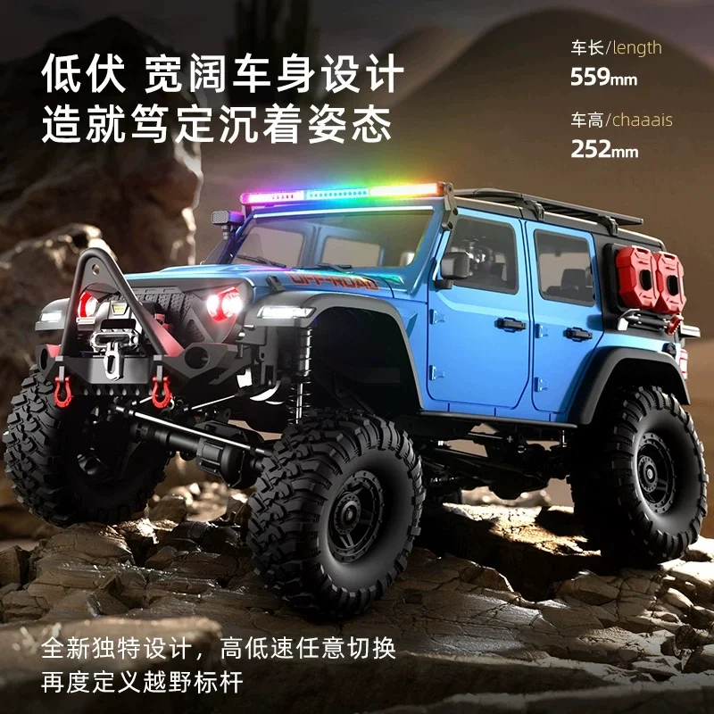 Wltoys-電動ウインチ付きプロフェッショナルrcカー、4wd、4x4、オフ
