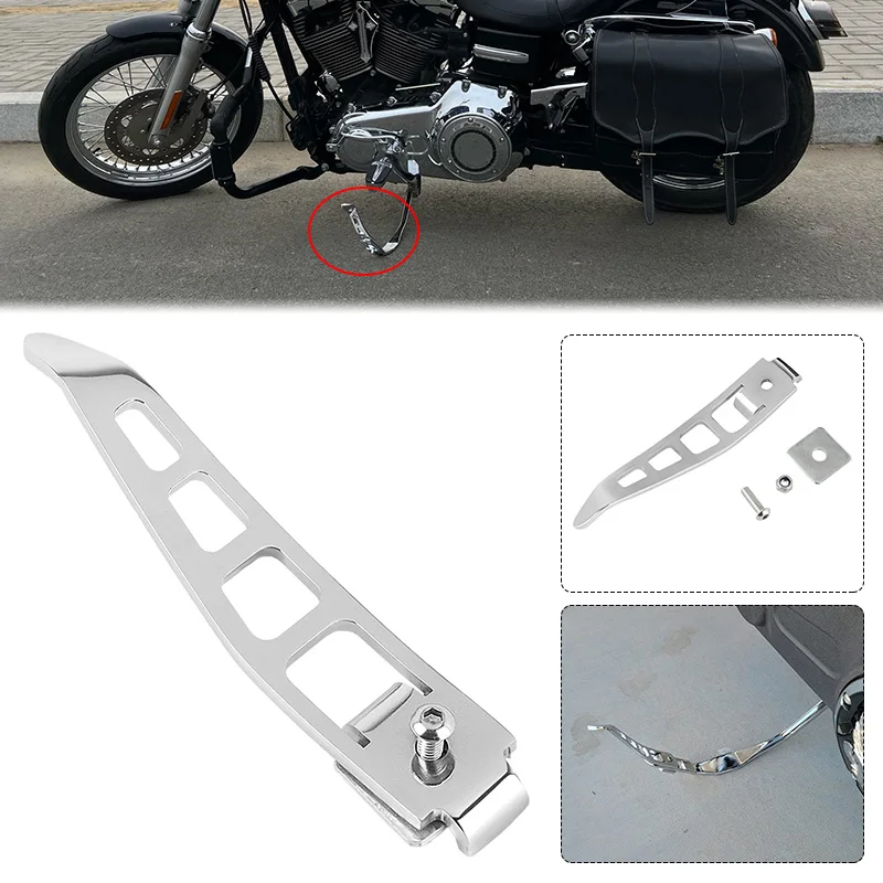 

Запчасти для мотоцикла Harley Dyna Fat Bob Street Bob Low Rider 1993-2017, ножная педаль, опора, подставка, удлинитель, комплект хром