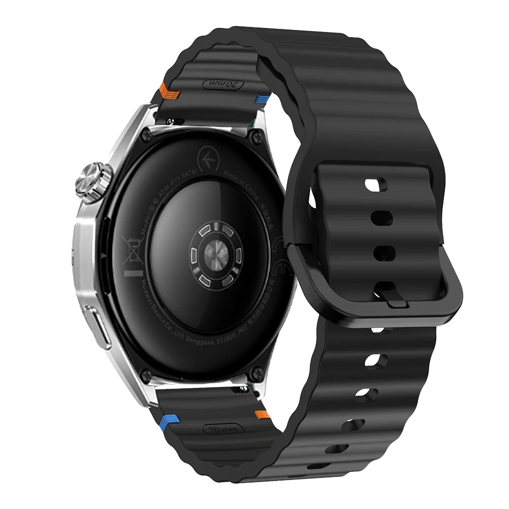 Silicone Sport Loop Band - Premium Watch Strap Replacement in 22mm