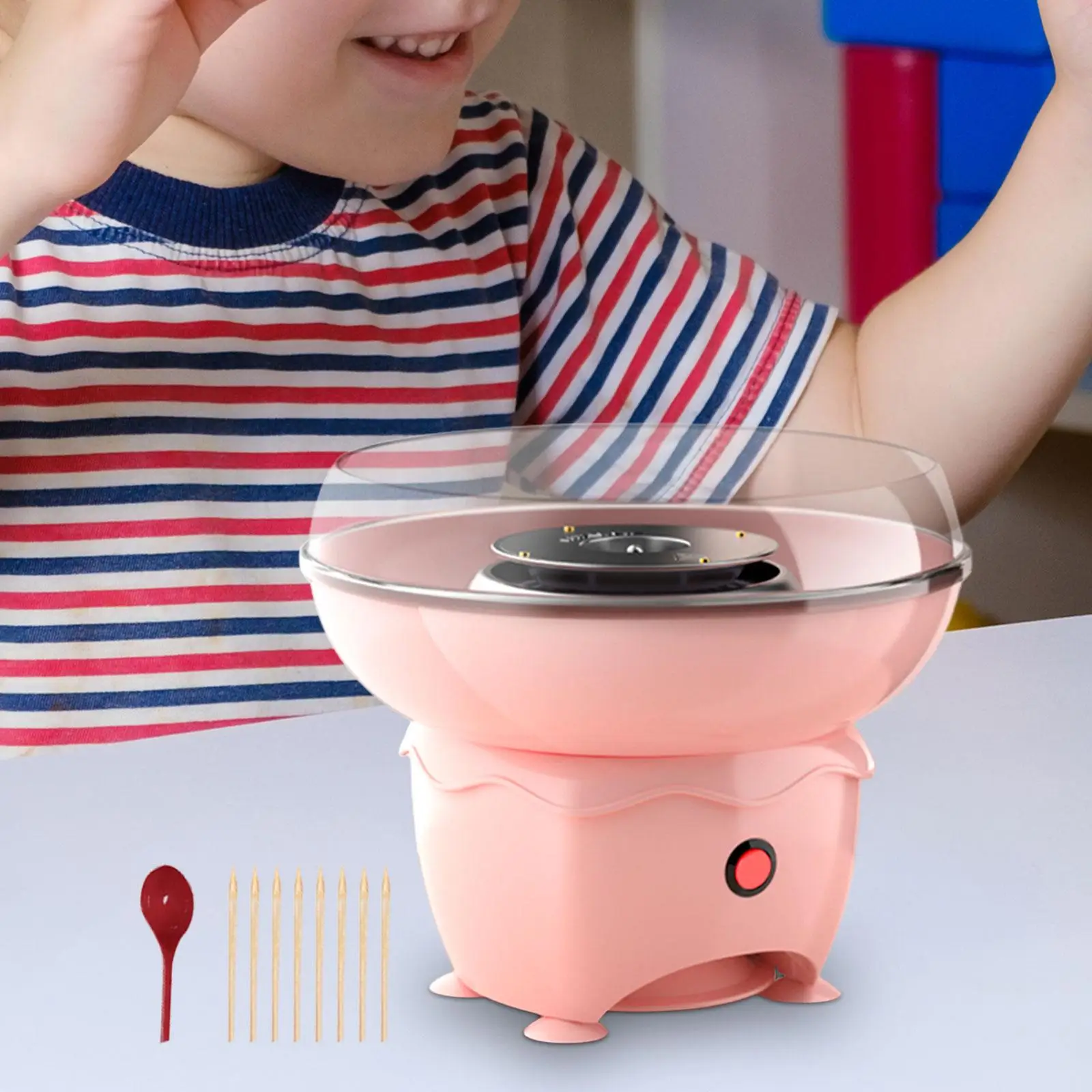 Candy Machine with Bamboo Sticks and Spoon for Home Festival Kids Birthday
