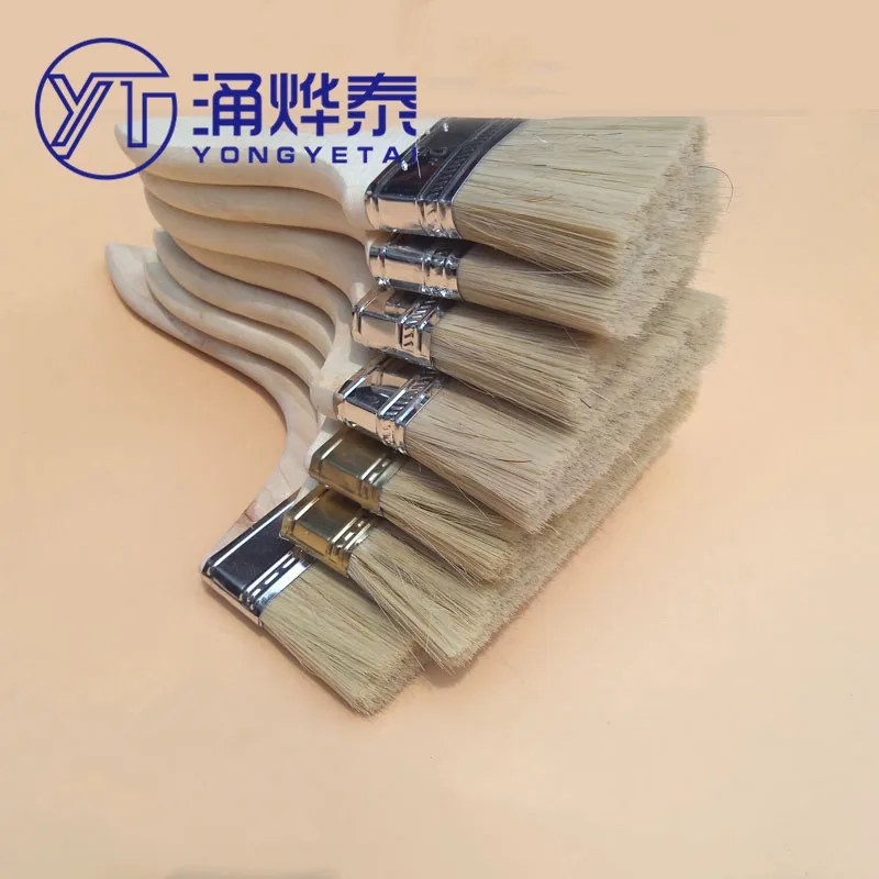 Hair Brush Paint Brush 1/1.5/2/2.5/3/4/5/6inch Cleaning Marine Bristles