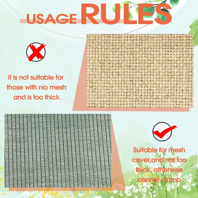 20-100 Százalék Műanyag Árnyékháló Rögzítése Rögzítő Bilincs Újrafelhasználható Napsütéses Nettó Klip Az Üvegházhatású Szövetek Grommet Kerítés Háló Kötélgyűrűhorog - Image 5