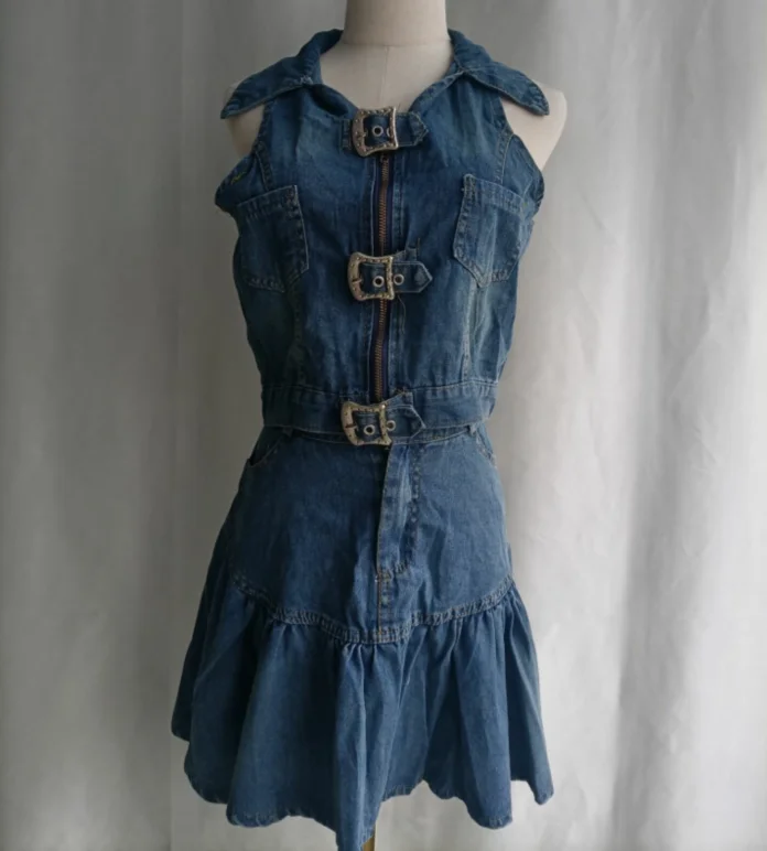 Set di due pezzi in denim Set di pantaloni da donna Y2k
