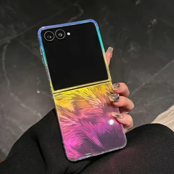 Magsafe Dazzling Laser Phone Case with Wireless Charging Capability and Colorful Back Cover - Galaxy Z Flip7 (K7 - Non - magnetic)