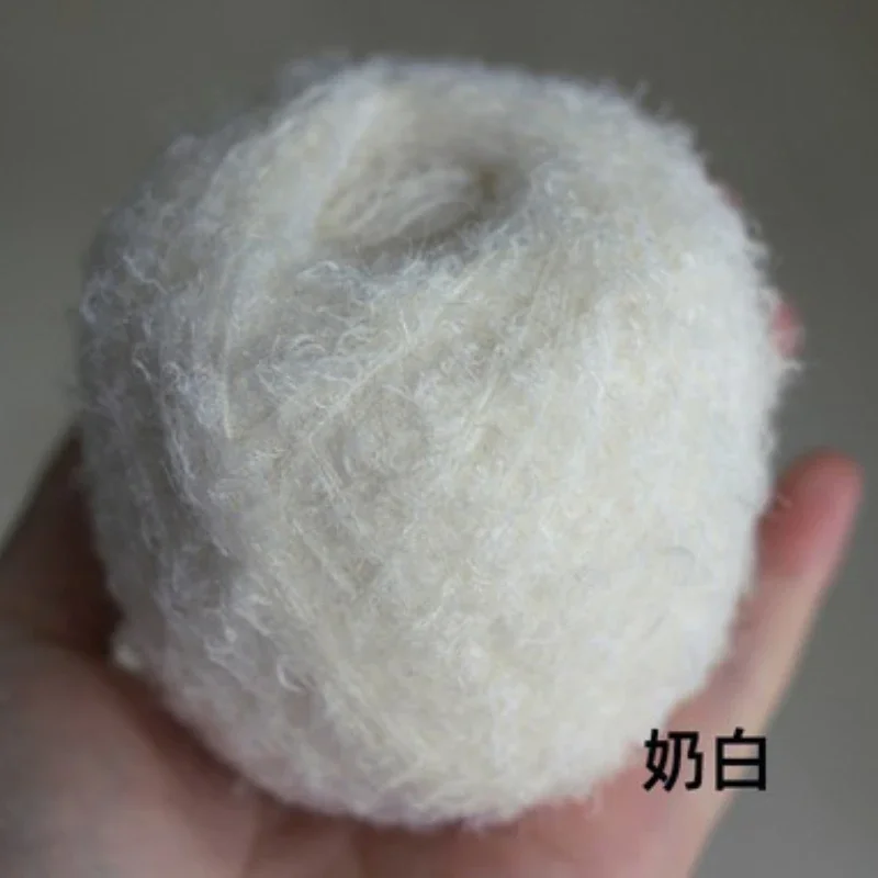 40g Super Soft Wool Dolls Plush Special Thread for Hand Knitting Circle Thread Crocheted Doll Hair DIY Teddy Bear Wool Thread 3